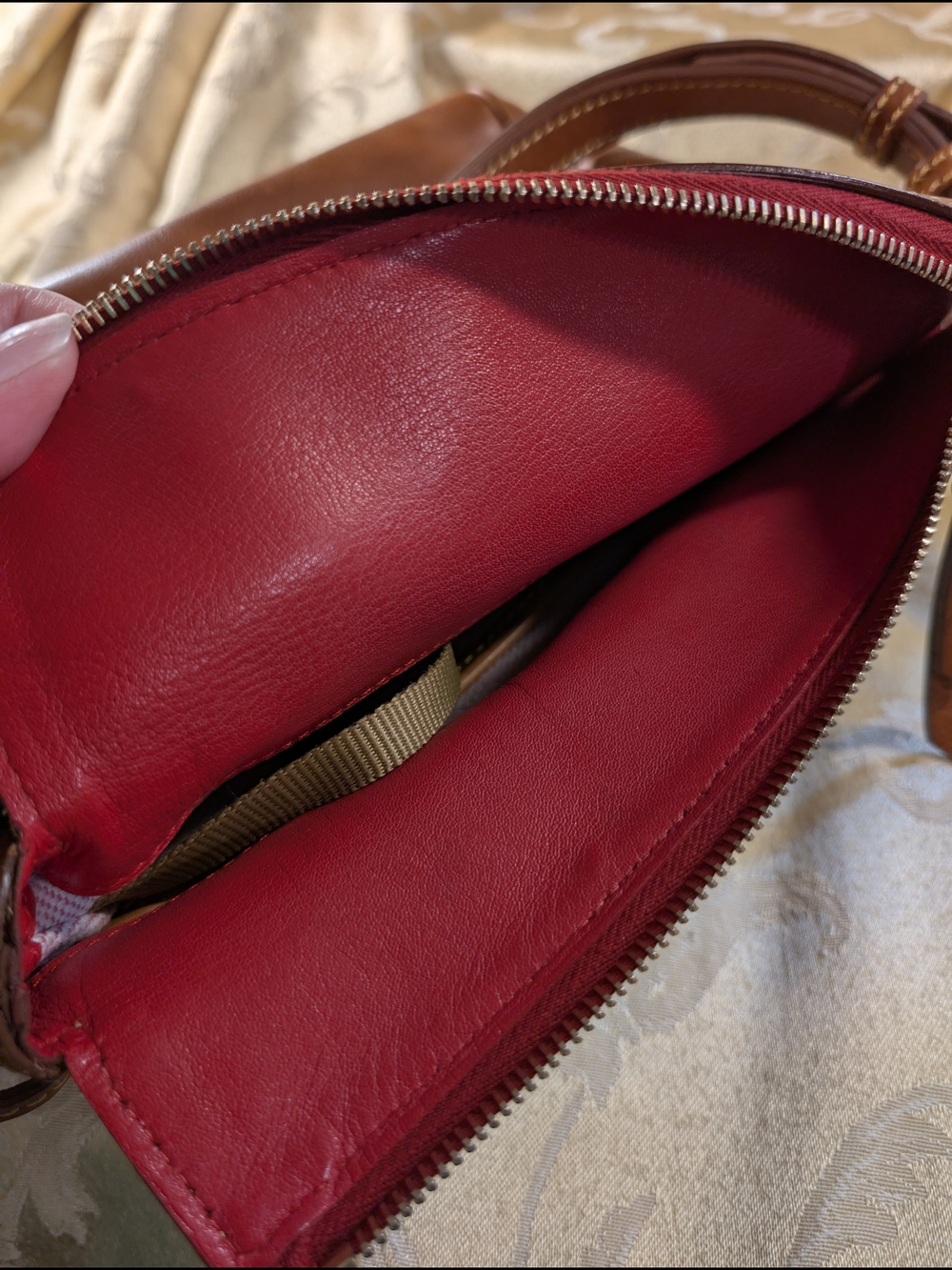 Dooney & Bourke Florentine Leather Mini Satchel Bag with Tassel - Picture 9 of 9